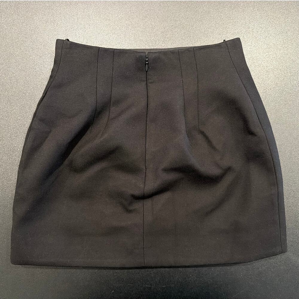 NWOT Good American Structured Mini Skirt, Black, Women's Size 2 - Picture 4 of 5